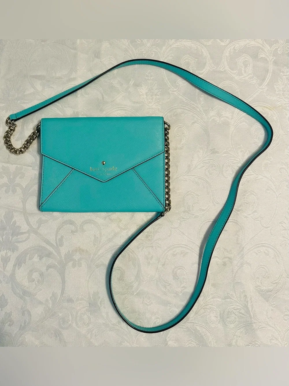 kate spade Turquoise Envelope Crossbody Bag